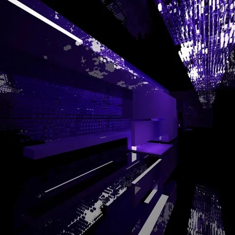 Abstract interior of the server of the future. Stock Footage 69383224