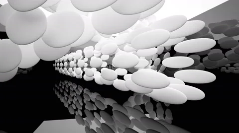 Abstract interior with white sculpture. Stock Footage 65476956