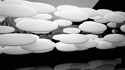 Abstract interior with white sculpture. 動画素材 65476997