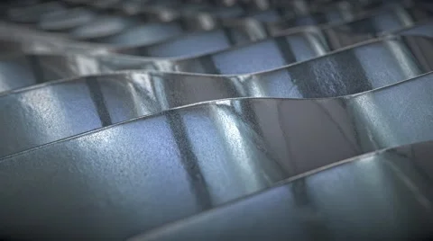 Abstract Interlocking Wave Array Loop, Version 1 库存影片 62734594