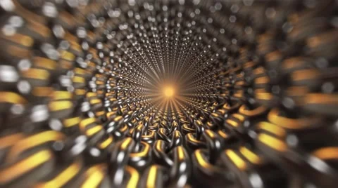 Abstract Interlocking Wave Array Loop, Version 2 库存影片 62734621