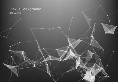 Abstract Internet connection and technology graphic design. polygonal space l Stock Illustration