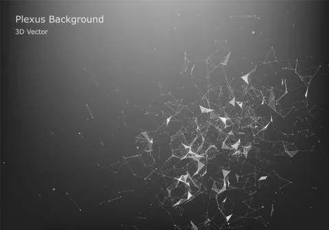 Abstract Internet connection and technology graphic design. Abstract polygona Stock Illustration