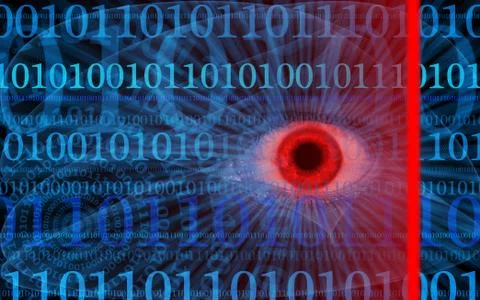 Abstract internet security illustration Illustration