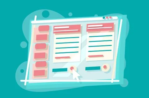 Abstract internet shop Stock Illustration