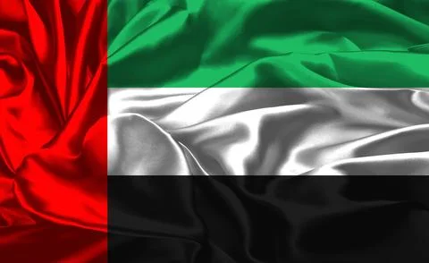 Abstract Interpretation of the UAE Flag Stock Illustration