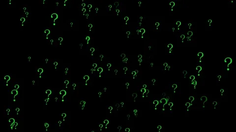 Abstract interrogative background animated video Stock Footage 294531931