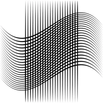 Abstract intersecting lines, grid mesh pattern Stock Illustration