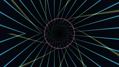 Abstract interstellar flight background with vibrant lines 스톡 동영상 342466677