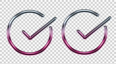 Abstract of intertwined pink and white ribbons on dark background transparent Stock Illustration