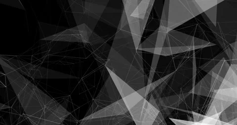 Abstract interweaving of dots, lines and faces diverge in a dynamic flow Stock Footage 327360515