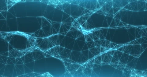 Abstract interweaving of moving dots and lines. Stock-Footage 241104536