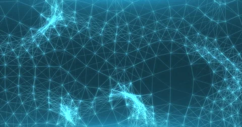 Abstract interweaving of moving dots Stock Footage 241104617