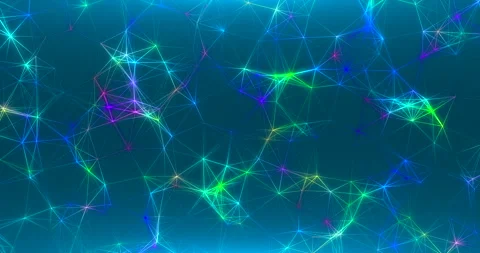 Abstract interweaving of moving luminous dots and lines Stock Footage 241104789