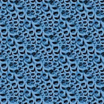 Abstract intricate ellipses pattern light blue and dark gray overlaying Stock Illustration