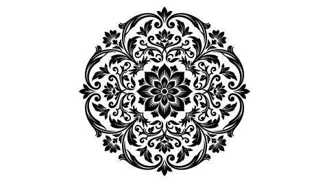 Abstract intricate mandala pattern design Stock Illustration