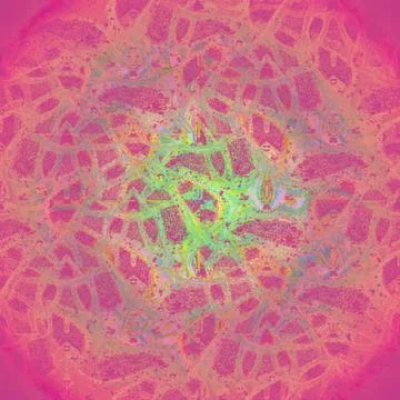 Abstract intricate pattern pink violet blue mint centered Stock Illustration