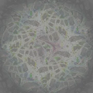 Abstract intricate pattern in silver gray and pink shades centered Stock Illustration