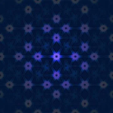 Abstract intricate star pattern dark blue purple brown Stock Illustration