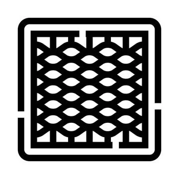 Abstract intricate woven mesh pattern grid structure Stockillustratie