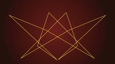 Abstract intro with glowing lines, connected dots, corner shape Stock Footage 106210413