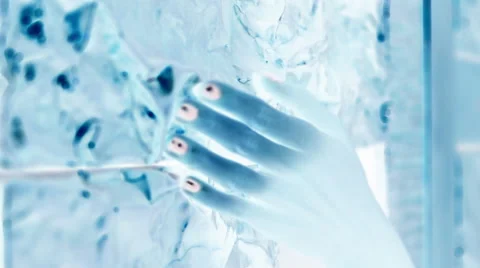 Abstract invert hand on texture 1 Stock Footage 47528706