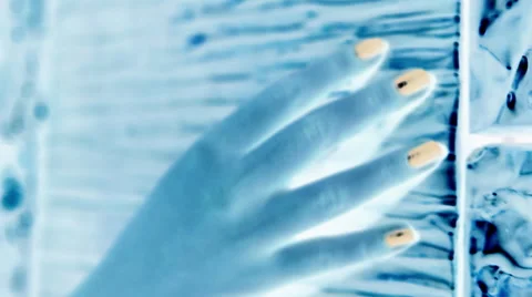 Abstract invert hand on texture 2 Stock Footage 47528310