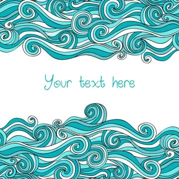 Abstract invitation card. template frame design for card. Stock Illustration