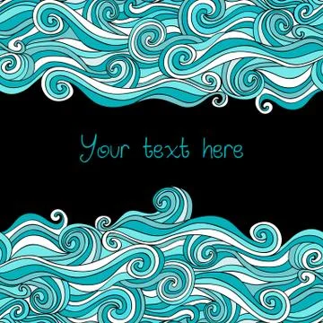 Abstract invitation card. template frame design for card. Stock Illustration