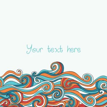 Abstract invitation card. template frame design for card. Stock Illustration