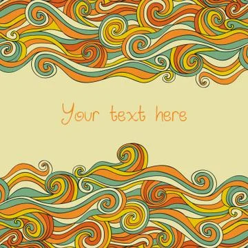 Abstract invitation card. template frame design for card. Stock Illustration