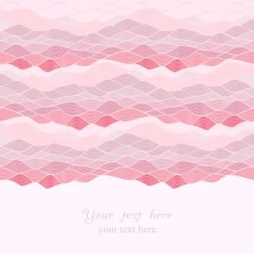 Abstract invitation card of waves look like ocean. template frame design for  Stock Illustration