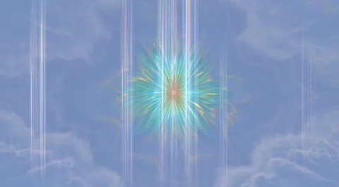 Abstract iridescent cloud kaleidoscope patterns Stock Footage 331453847