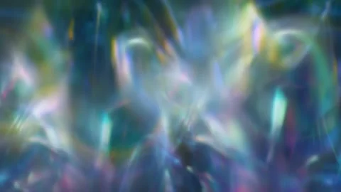 Abstract Iridescent Crystal Light Background With Soft Prismatic Glow Stock Footage 332304083