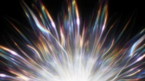 Abstract Iridescent Flower Ray Light Burst Background 스톡 동영상 330885247