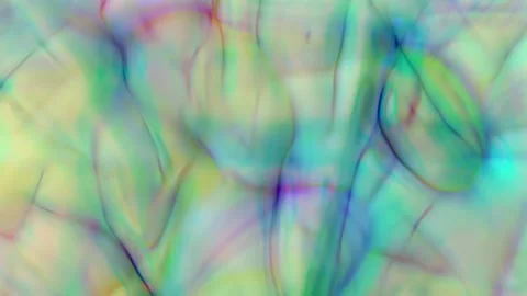 Abstract Iridescent Fluid Background With Soft Pastel Organic Waves Stock-Footage 332301229