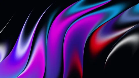 Abstract Iridescent Fluid Ribbon Background Loop 4K Stock Footage 340875891