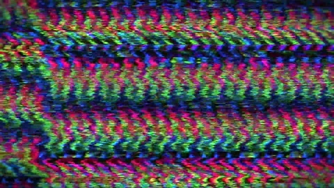 Abstract iridescent interference. Pixel elements glitchy metamorphoses. Stock Footage 172376866