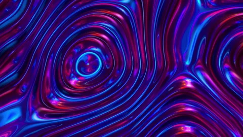 Abstract Iridescent Liquid Waves Seamless Loop Background Video stock 334330440