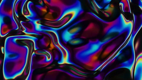 Abstract iridescent wavy sphere animation loop Stock Footage 163097224