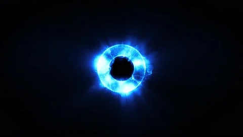 Abstract Iris Eye Torus Circle With Particles Background Loop Video stock 132165323