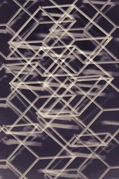 Abstract iron bars pattern Stock Photos