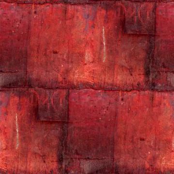 Abstract iron square sheet rust seamless pattern background Stock Photos