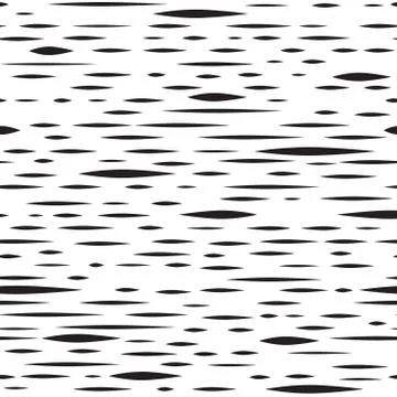 Abstract irregular blot seamless pattern. Black and white stripe Stock Illustration