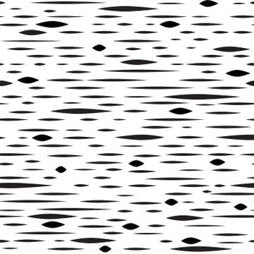 Abstract irregular blot seamless pattern. Black and white stripe イラスト素材