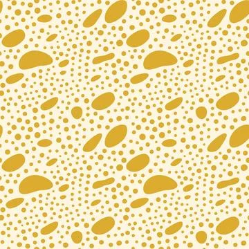 Abstract irregular brush spots, abstract wild animal skin print, seamless vec Stock Illustration