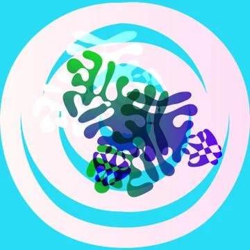 Abstract irregular circle background Stock Photos