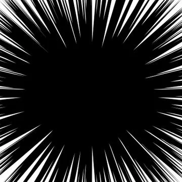 Abstract irregular explosion, blast effect. radial - radiating lines circular Stock Illustration