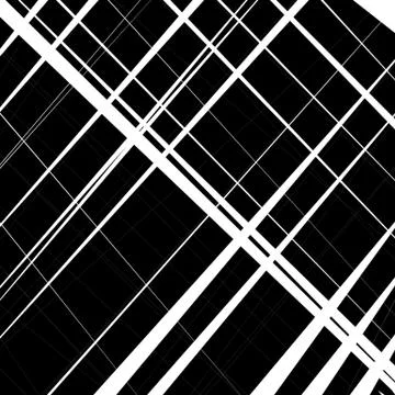 Abstract, irregular lines pattern, background. Monochrome geometric art. Stock Illustration