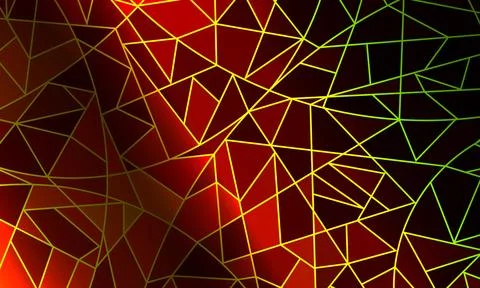 Abstract irregular polygon background with a triangular pattern in full spectrum Stockillustratie